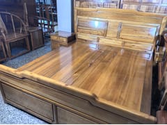 Letto matrimoniale in legno&nbsp;NANMU - WANSHEMUYE