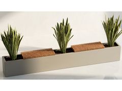 Panca / fiorera in alluminio&nbsp;PLANT SEAT LARGE A INDOOR - WOOMEY & K