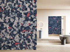 Carta da parati a tema orientale&nbsp;BLUE POND - WALLPEPPER