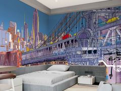 Carta da parati per bambini&nbsp;MANHATTAN BRIDGE, NEW YORK - WALLPEPPER