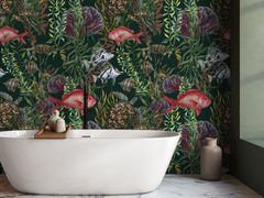Carta da parati a tema marino&nbsp;TURTLES AND FISHES - WALLPEPPER