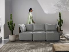 Divano da giardino modulare in tessuto acrilico&nbsp;FOURSEASONS - WARLI