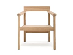Poltroncina in legno con braccioli&nbsp;LEON - WOAK