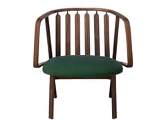 Poltroncina in legno con seduta imbottita&nbsp;WHERRY - WOAK