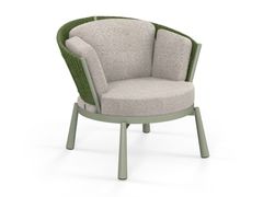 Poltrona da giardino in corda e alluminio&nbsp;TURTLE - YAAZ