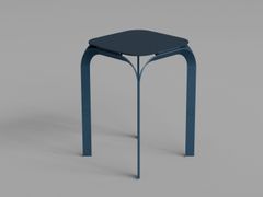 Tavolino di servizio quadrato in metallo&nbsp;AUDACE - EUROTECH FZCO