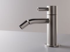 Miscelatore per bidet monocomando in acciaio inox con bocca orientabile&nbsp;TUBEX - RUBINETTERIE ZAZZERI