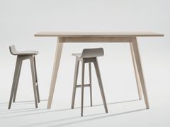 Tavolo alto rettangolare in legno massello&nbsp;CENA HIGH - ZEITRAUM