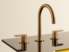 Miscelatore per lavabo a 3 fori da piano in acciaio inox&nbsp;OCTO X ZOX5516.X - ZUCCHETTI RUBINETTERIA