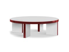 Tavolino rotondo basso in MDF&nbsp;SLICE ME NICE - ZANOTTA