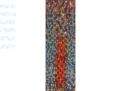 Tappeto rettangolare in lana&nbsp;ABSTRACT CYPRESS TREE OF LIFE RUNNER 2 - ZOLLANVARI