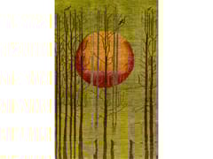 Tappeto rettangolare in lana&nbsp;BURNISHED MOONLIT MIRAGE - THE SUMMER SOLSTICE - ZOLLANVARI