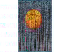 Tappeto rettangolare in lana&nbsp;BURNISHED MOONLIT MIRAGE � THE INDIGO NOCTURNE - ZOLLANVARI