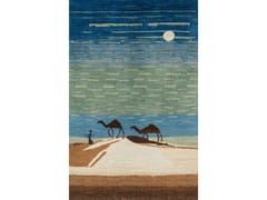 Tappeto rettangolare in lana&nbsp;CAMEL TREK THROUGH THE WHITE DESERT AT DUSK 3 - ZOLLANVARI