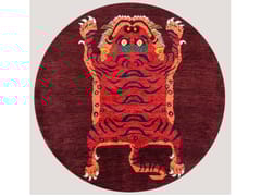 Tappeto rotondo in lana&nbsp;CIRCULAR TIGER RUG 1 - ZOLLANVARI