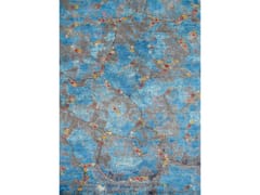 Tappeto rettangolare in lana&nbsp;FLOWERS IN A LAVA FIELD 9 - ZOLLANVARI