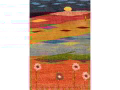 Tappeto rettangolare in lana&nbsp;NAI�VE LANDSCAPE WITH BLOOMS 2 - ZOLLANVARI