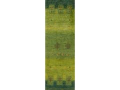 Tappeto rettangolare in lana&nbsp;STRIPES WITH SQUARES, FLORA & FAUNA - ZOLLANVARI