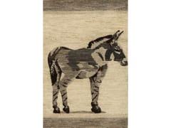 Tappeto rettangolare in lana&nbsp;THE GUILELESS DONKEY - ZOLLANVARI