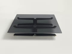 Tavolino in acciaio e vetro FLOYD-HI TABLE - LIVING DIVANI