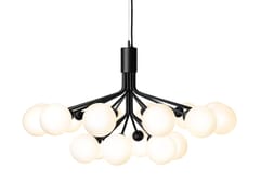 Lampada a sospensione in vetro APIALES 18 SATIN BLACK - NUURA
