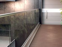 Balaustra con aletta per fissaggio spostato&nbsp;B-6300 LUXOR - METALGLAS BONOMI