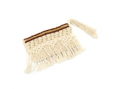Borsa in cotone&nbsp;BROWN GOLD MACRAME - BAZAR BIZAR