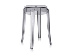 Sgabello basso&nbsp;CHARLES GHOST Smoked | KARTELL - ARCHIPRODUCTS.COM