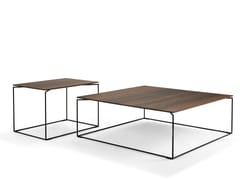 Tavolino da caff in acciaio e legno NICO - BULLFROG MARKETING & DESIGN