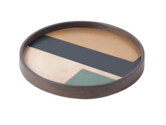 Vassoio rotondo in legno&nbsp;GEO STUDY MINI | Vassoio rotondo - NOTRE MONDE