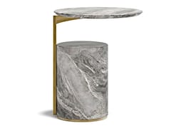 Tavolino alto rotondo in marmo HUGO | Tavolino - CAPITAL COLLECTION IS A BRAND OF ATMOSPHERA
