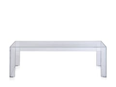 Tavolino basso rettangolare in PMMA INVISIBLE SIDE - KARTELL