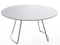 Tavolino a slitta basso rotondo&nbsp;KALEOX | Tavolino a slitta - KASTEL