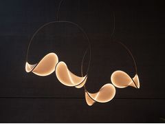 Lampada a sospensione a LED fatta a mano in tessuto&nbsp;llll.02 CHANDELIER - LLLL