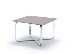 Tavolino basso quadrato in acciaio MEZZ | Tavolino quadrato - GREEN