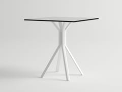 Tavolo da giardino quadrato in alluminio ORA 4 - 10DEKA