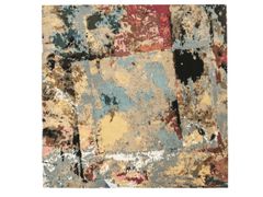 Tappeto a motivi quadrato in lana&nbsp;PALETTE | Tappeto quadrato - TOULEMONDE BOCHART