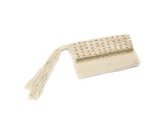 Borsa in cotone&nbsp;SILVER MACRAME - BAZAR BIZAR
