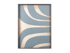 Vassoio rettangolare in legno&nbsp;SLATE CURVES - NOTRE MONDE