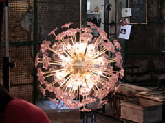 Lampada a sospensione a LED fatta a mano in vetro di Murano SPUTNIK FLOWERS - MAGLASS