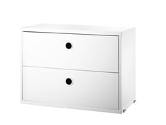 Cassettiera componibile in MDF STRING® SYSTEM CHEST OF DRAWERS - STRING FURNITURE