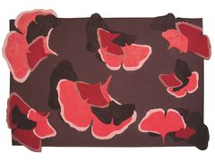 Tappeto a fiori rettangolare in lana&nbsp;GINKGO | Tappeto in lana - TOULEMONDE BOCHART