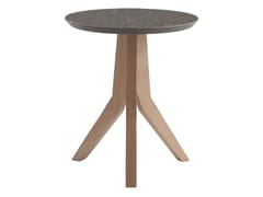 Tavolino rotondo  con top in MDF rivestito in ceramica TOULIP | Tavolino in ceramica - I.T.F. DESIGN