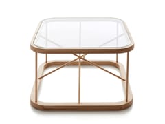 Tavolino da caff quadrato in legno e vetro TWIGGY M - WOODNOTES