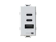 4BUSB20WCCA.AM by 4 BOX - Alimentatore da incasso USB per serie civile - 2