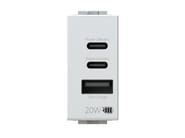 4BUSB20WCCA.N by 4 BOX - Alimentatore da incasso USB per serie civile - 2