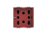 SIDE 4B.G10R.H21 by 4 BOX - Presa a due moduli per serie civile