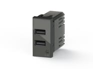 4B.HS.USB.24 by 4 BOX - Alimentatore da incasso USB 2.4 per serie civile