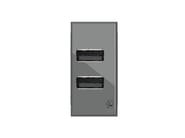 4B.HS.USB.24 by 4 BOX - Alimentatore da incasso USB 2.4 per serie civile - 2
