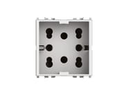 SIDE 4B.V14.H21 by 4 BOX - Presa a due moduli per serie civile